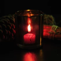 China Cylinder empty decorative tealight candle glass vessel manufacturer