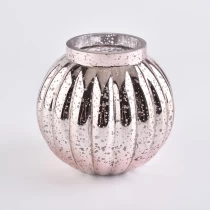 China 415ML special shape electroplating and spray glass candle jar for wholesale manufacturer