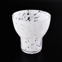 China Decorative snow white home vessel unique candle jars manufacturer