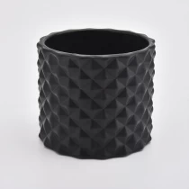 China Matte black glass candle jar home decorations candle vessel wholesale manufacturer