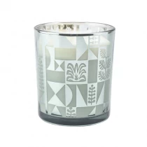 China green electroplated 12oz empty luxury candle vessels scented candles glass jar manufacturer