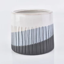 China 500ml Cylinder matte candle tin ceramic handmade candle jars home decorative manufacturer