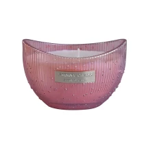 China Sunny luxury decorative glass candle container manufacturer
