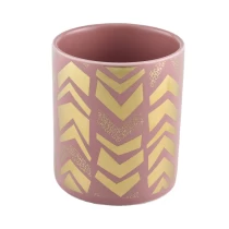 China Sunny glassware pink tealight ceramic candle jar holders manufacturer