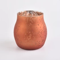 China Hand made matte luxury candle glass holder containers 10oz 20oz manufacturer