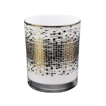 China Wholesales 12 oz white empty custom candle glass jars manufacturer