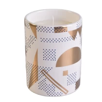 China Sunny Glassware design ceramic candle holder for home decor manufacturer