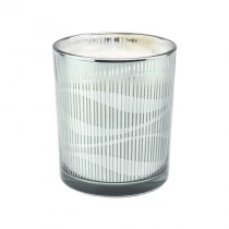 China green electroplated scented candle vessels glass 12 oz candle jar manufacturer