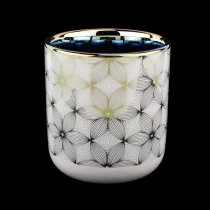 China porcelain candle vessel round ceramic candle jar manufacturer