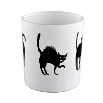 China Holiday glass candle holders with custom logo printing manufacturer