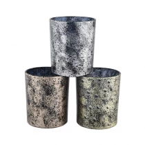 China 10oz 20oz Sunny marble matte empty glass candle container jars manufacturer
