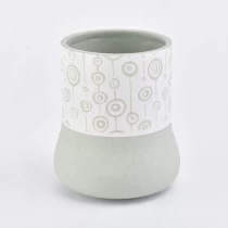 China Personalized green glazed candle votive holder church ceramic jar wedding decoration in bulk manufacturer