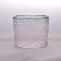 China Clear laser engraving candle jars votive glass candle container scented wedding decor wholesale manufacturer