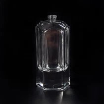 China 100ml ODM Transparent hexagon crystal glass container oil essential perfume spray bottles factory manufacturer