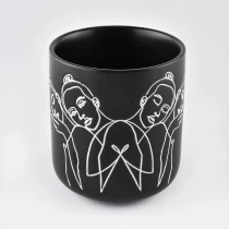 China Wholesales christmas custom ceramic scented candle jars manufacturer