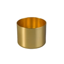China Customized candle gold holder metal candle jar wedding centerpieces wholesales manufacturer