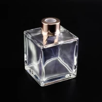 China 200ml Square reed undecorated diffuser glass bottle manufacturer