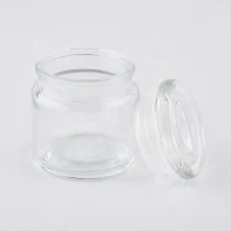 China 3oz small glass empty candle jars with lid manufacturer