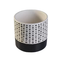 China Cylinder spot jar candle Ceramic candle holder home decor wholesale manufacturer
