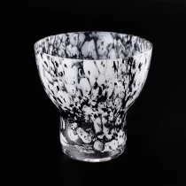 China Decorative candle container colorful case glass candle jar manufacturer