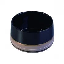 China Sunny custom empty black large ceramic candle container vessel manufacturer
