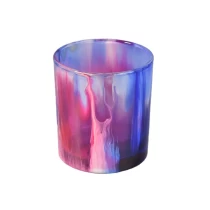 China Cylinder colored glass candle tumblers 200ml manufacturer