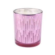 China candle jars in pink rose gold wedding candle jar manufacturer