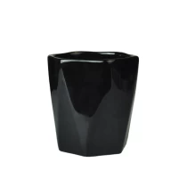 China unique black Custom empty Ceramic Candle Jar manufacturer