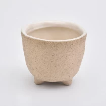 China Matte candle holder decorative ceramic jars wholesales manufacturer