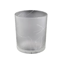 China Luxury spraying electroplate glass candle holder manufacturer