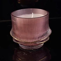 China Manufacturers custom luxury candle glass containers 10oz manufacturer