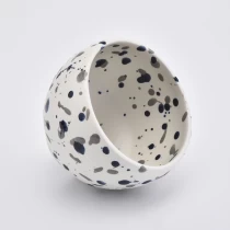 China Luxury decorative empty candle container ceramic jar manufacturer