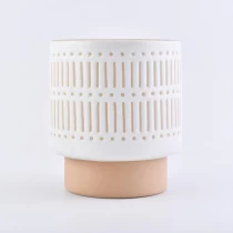China 10oz 12oz 14oz Home decor table custom matte candle ceramic vessels manufacturer