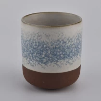 China 15 ounce decorative luxury ceramic jar candle container ceramic massage candle vessel manufacturer