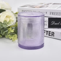 China Crystal wholesale candle vessels custom glass candle jar with lid supplier manufacturer
