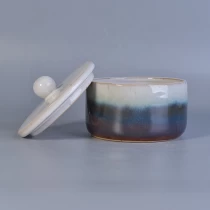 China 6 oz 8 oz Votive porcelain ceramic candle jar with lid suppliers manufacturer
