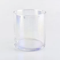China Transparent customized candle vessel glass candle jar wedding decoration in bulk manufacturer