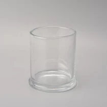 China Transparent glass candle holders home decor manufacturer