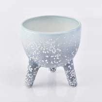China Popular glazed candle holder ceramic candle container wedding centerpieces manufacturer
