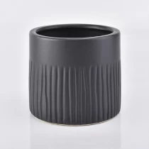 China High quality luxury black ceramic candle holder manufacturer