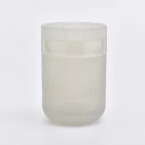 China Popular cylinder glass candler holder luxury home decoration 6oz 7oz 8oz manufacturer