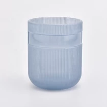 China Custom printing logo Spray tealight candle holders glass candle vessel home decoration manufacturer