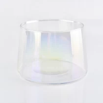 China Wholesales clear customized candle vessel glass candle jar wedding celebration manufacturer