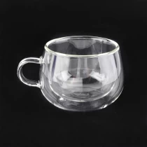 China 150ML double wall wholesale glass vessel for home decoration manufacturer