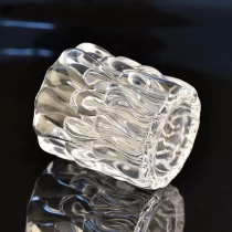 China 300ml luxury engraving glass candle vessel for Home Decoration Scented Candles manufacturer