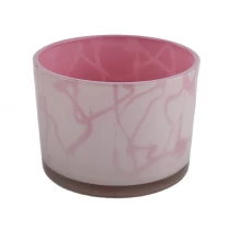 China heat resistant glass candle jar with candle lids manufacturer
