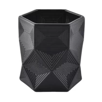 China 240ML irregular black  glass wholesale glass candle holder for home decoration manufacturer