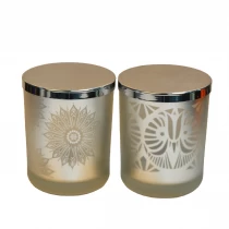 China Supplier Chinese luxury mercury empty decorative glass candle holders jar manufacturer