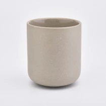 China empty ceramic decorative candle jars for candle making manufacturer