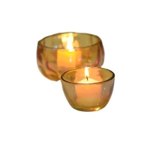 China Wholesales custom apple empty glass candle jars with lid 8oz 10oz manufacturer